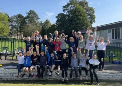 Year 6 Butterfly Moments trying a new sport : Crown green bowling